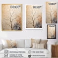 thumbnail image 4 of Designart "Beige Oak Tree Solitude II" Tree Oak Floater Framed Wall Art Prints, 4 of 5