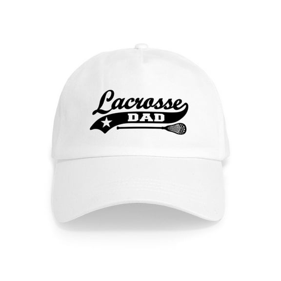 CafePress - Lacrosse Dad Cap - Adjustable 100% Brushed Unisex Casual Cotton Baseball Cap, Beige, 1