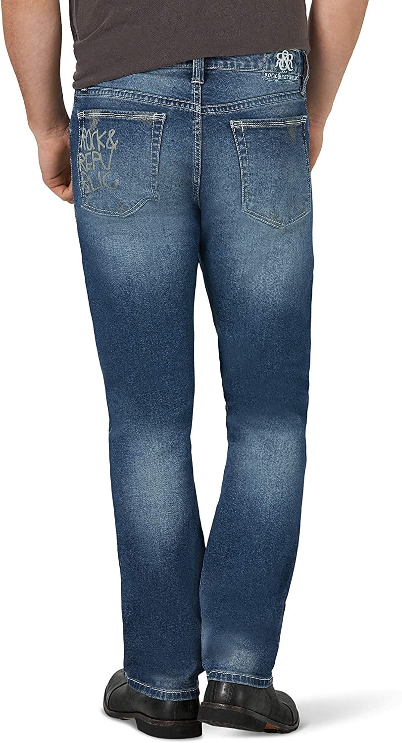 Rock & Republic Men's Straight Leg Jean with Ultra Comfort Denim