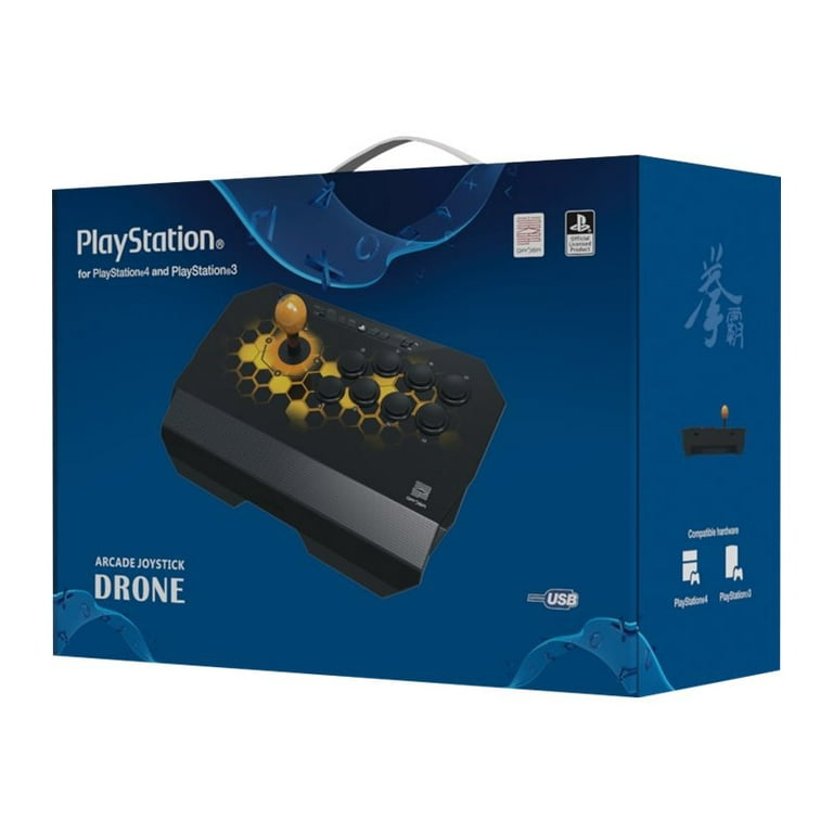 Qanba Drone - Joystick - wired - black - for PC, Sony Qanba Drone - Joystick - wired - black - for PC, Sony