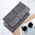 thumbnail image 6 of Wallet Phone Case Cover Compatible with iPhone 14 Plus, Vintage for Men Business Embossed PU Leather Flip Protective Case with Wrist Strap Kickstand for Apple iPhone 14 Plus 6.7 inch,Gray, 6 of 7