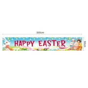 New Photo Props Home Decorations Easter Celebration Easter Background Cloth Party Backdrop Banner Easter Decoration 300X50CM 4