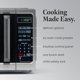 thumbnail image 3 of Farberware Countertop Microwave 900 Watts, 0.9 Cu. Ft. - Microwave Oven With LED Lighting and Child Lock - Perfect for Apartments and Dorms - Easy Clean Stainless Steel, 3 of 5