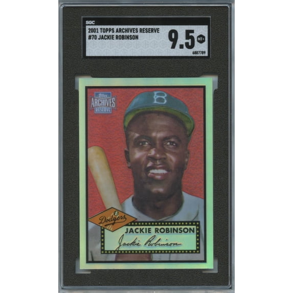 2001 Topps Archives Reserve Jackie Robinson #70 SGC 9.5