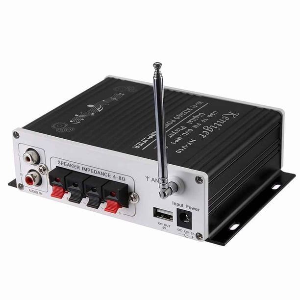 Kentiger V10 Hi-Fi Class-AB Reproductor digital estéreo Super Bass Amplificador Bluetooth Control remoto Altavoz inalámbrico de audio para automóvil Vogacara DZ3249-03B