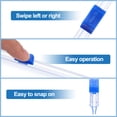 thumbnail image 3 of 8pcs Plastic Wrap Cutter, 12in Plastic Wrap Slide Cutter Snap Card Slot Installation Replacement for Aluminum Foil Wax Paper Parchment Paper Wrap Dispenser, Blue, 3 of 6