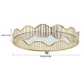 thumbnail image 2 of Metal Decorative Gold Mirror Tray Perfume Tray Mirror Vanity Tray Dresser Tray, 2 of 12