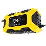 E-FAST Car Battery Chargers /6A Full Automatic Battery Chargers Maintainer 3-Stage Portable Trickle Chargers Battery Desulfat