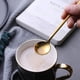 thumbnail image 3 of Cterwk - 10 cucharas de café de acero inoxidable, cucharas de té de mango largo, cucharas para té helado, cucharas largas, doradas, 3 of 7