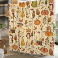 thumbnail image 4 of Nanqianyi Autumn Harvest Shower Curtain,Polyester Waterproof Farmhouse Bath Curtain Set ,72 x 78 Inch,Cartoon Woodland Animal Pumpkin, 4 of 7