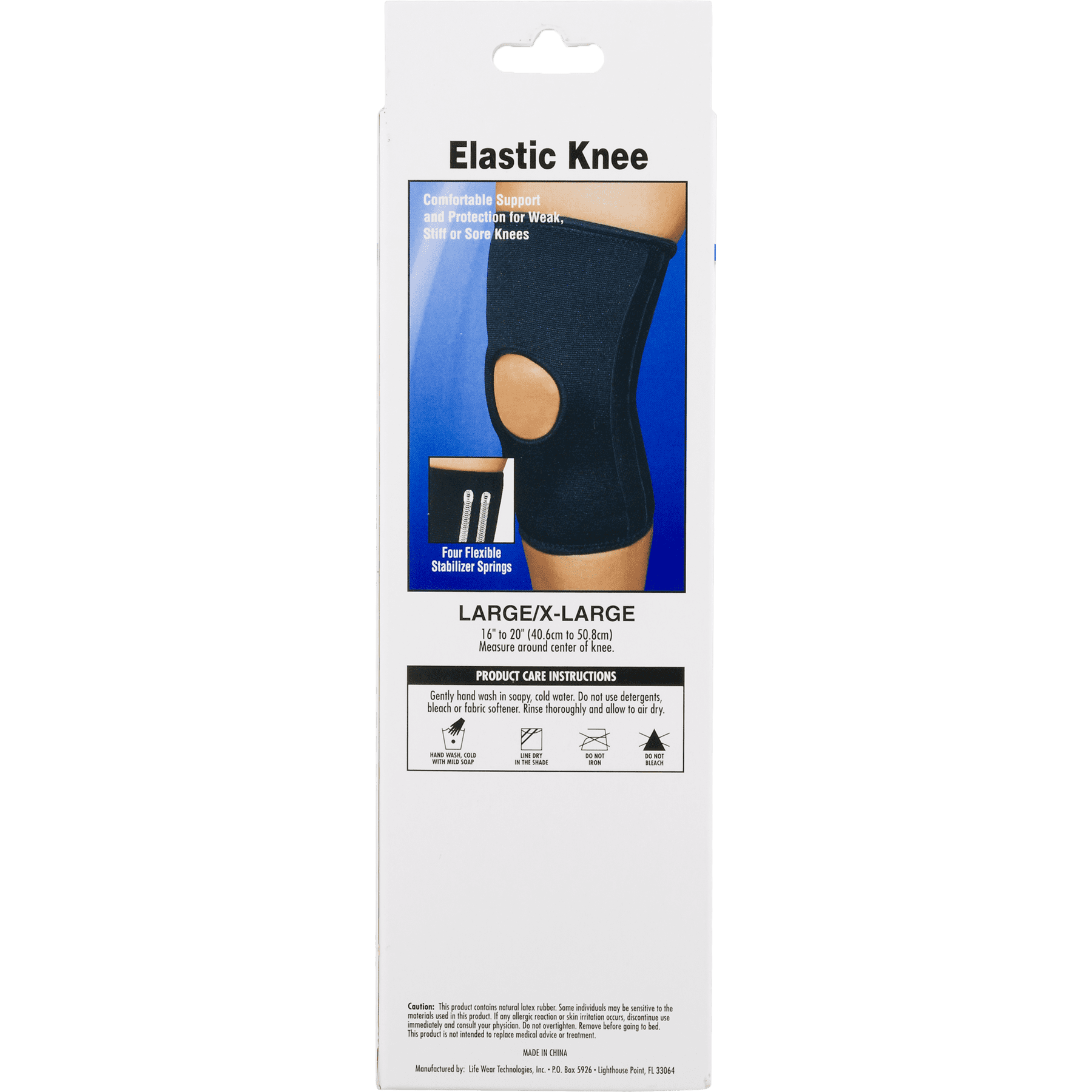 Flex Aid Elastic Knee Stabilizer, Large/X-Large