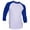 White/Royal Blue, variant on Ma Croix Mens Baseball Raglan Sleeve Shirt Jersey Uniform Tee