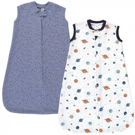 UPC: 0660168161588 | Hudson Baby Infant Boy Premium Quilted Sleeveless Sleeping Bag and Wearable Blanket Space 0-6 Months
