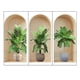 thumbnail image 1 of Juego de 3 pegatinas de pared de plantas tropicales verdes, autoadhesivas de PVC, para decorar pasillos, extraíbles, de fácil aplicación, para decoración del hogar., 1 of 6