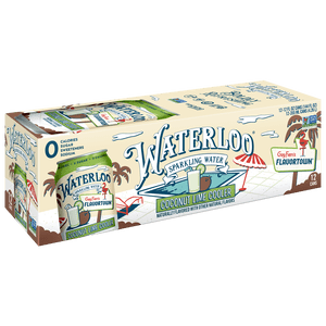 Waterloo Coconut Lime Cooler Sparkling Water, 12 fl oz, 12 Pack