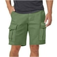 thumbnail image 5 of Cargo Shorts for Men Elastic Waist Shorts Classic-Fit Knee Length Cargo Shorts Lightweight Casual Work Shorts with Multiple Pockets, 5 of 5
