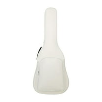 yotijay Electric Guitar Bag 40inch 41inch with Side Handle Thick Padding Travel Case White