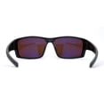 thumbnail image 4 of Mens Antiglare Driving Lens Wrap Around Sport Rectangular Plastic Sunglasses Carbon Fiber Brown, 4 of 4