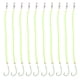 thumbnail image 2 of 10x Robustos aparejos de pesca para el cabello, anzuelos de púas luminosos, aparejos de tubo con para carpas Tamaño del gancho 14 Soledad Aparejos de chod listos para atar, 2 of 8