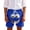 Blue, variant on Boys Athletic Shorts Boys Cool Face Print Casual Shorts Comfortable Elastic Waist Everyday Wear Blue 1-2 Years