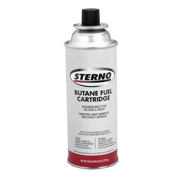 sterno products 50162 cpc 8 oz butane fuel cartridges case of 12