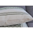 thumbnail image 5 of Cotton Woven Designer Lumbar Throw Pillow Covers Olive Green / Cream White, 12 x 20 inches | Oblong Small Rectangular Pillow Cases Set of 2, 5 of 5