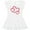 AA-White, variant on Inktastic Three Red Hearts Girls Toddler Dress