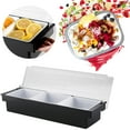 thumbnail image 3 of on Sale Hecteas Food Storage,1*Three-Compartment Spice Box,Bar Top Food and Decoration Station with Lid Mixtacos Bar Ice Fruit Salad Bar Condiment Dispenser Top Organizer Of Restaurant, 3 of 9