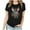 Black, variant on VBTAPA Happy Easter Shirts for Women Funny Egg Graphic Tees Short Sleeve Cute Rabbit Bunny T-shirt Lightweight Holiday Blouse Tops Big Sales Today Army Green L