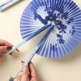 thumbnail image 6 of SDFGTstore Round Magnetic Folding Hand Fan Compactly Coolings Fans For Outdoor Game Christmas Decorations Festival Performances, 6 of 21