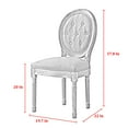 thumbnail image 2 of Rustic Manor Christianna Linen Upholstered Dining Chair, Grey, 2 of 8