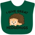 thumbnail image 3 of Inktastic I give great hedgehugs with Cute Hedgehog Boys or Girls Baby Bib, 3 of 4