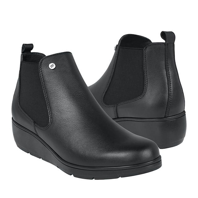 BOTINES DAMA STYLO 352 SIMIPIEL NEGRO