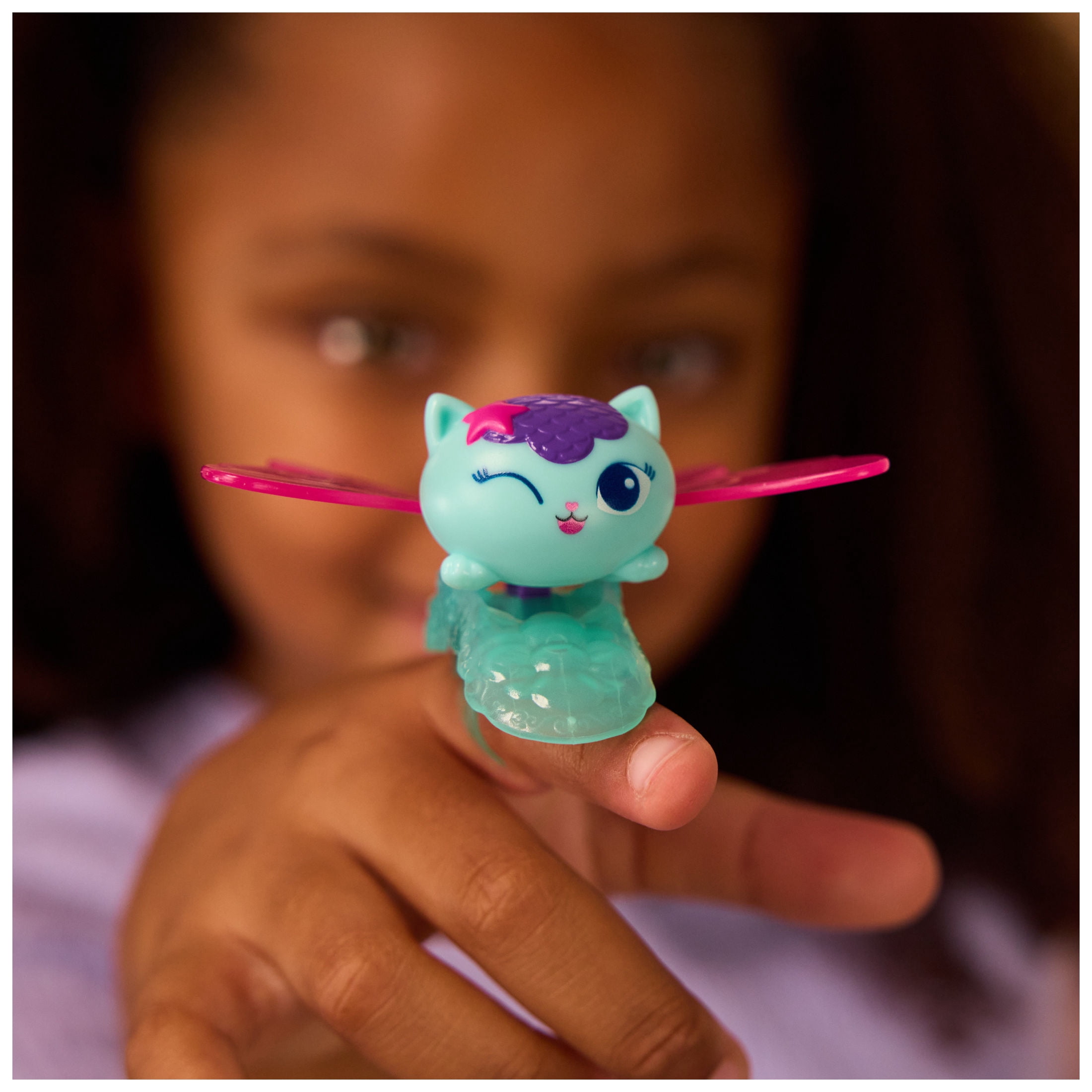 Gabby's Dollhouse Fairylandia, Baby Box & MerCat Flutter-riffic Fairy Rings 2-Pack, For Kids Ages 3 and up