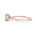 thumbnail image 4 of 1 1/3 Carat 8X6MM Oval Shape Lab Created Moissanite Diamond Solitaire Engagement Ring For Women In 14K Rose Gold Over Sterling Silver (VVS1 Clarity, 1.33 Cttw)-8.5, 4 of 6