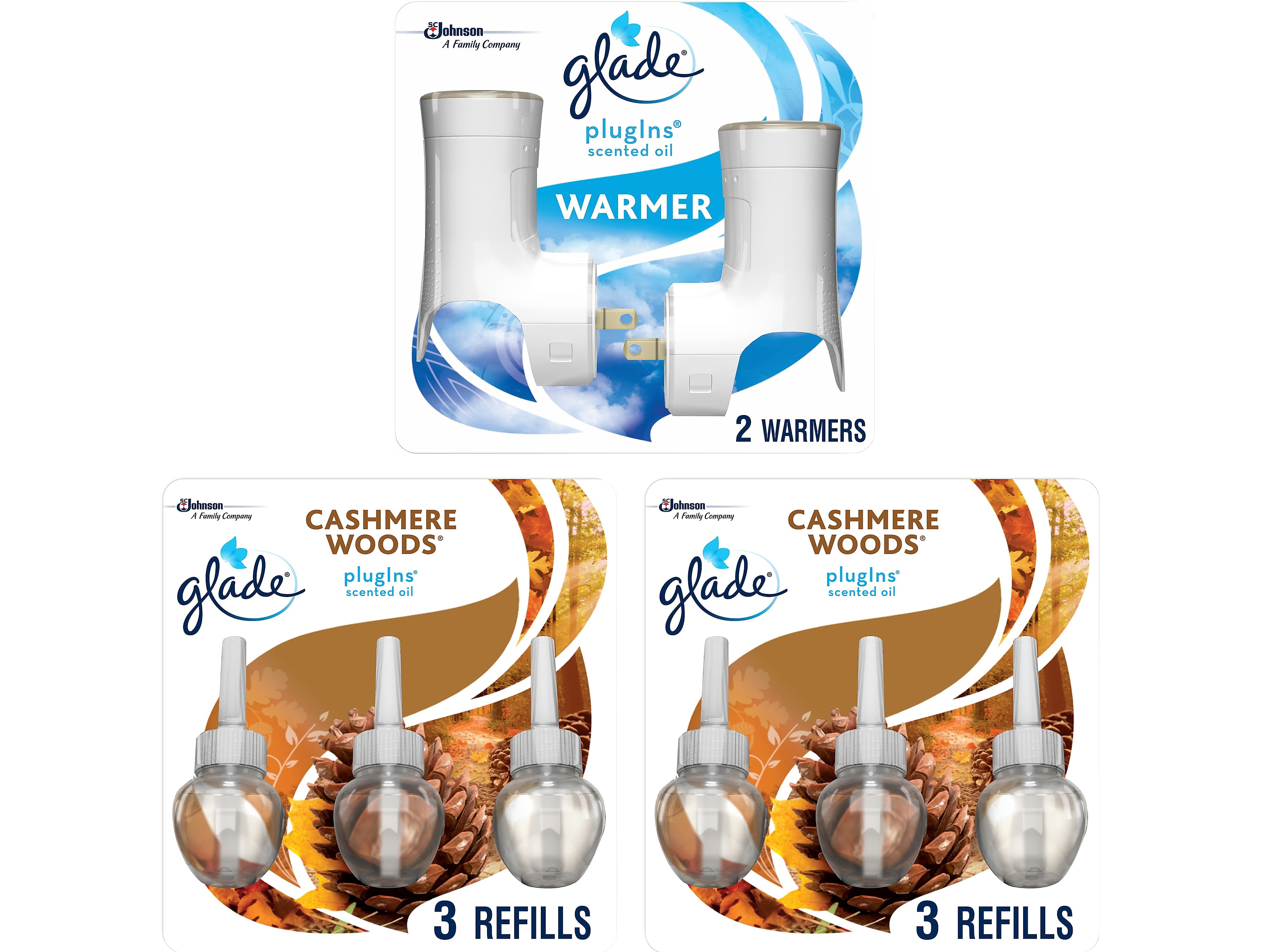 Glade PlugIns Scented Oil & Holders Cashmere Woods 319965