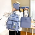thumbnail image 2 of Ensemble de 4 Sacs d'École Style Harajuku Mode Sac à dos pour Femmes en Toile Imperméable Sacs d'École Grande Capacité Sac à dos scolaire, 2 of 6