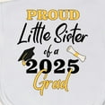 thumbnail image 3 of Inktastic Proud Little Sister of a 2025 Grad Baby Burp Cloth, 3 of 3