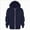 H19-Navy, variant on 7-8 Years Child Boys Girls Zipper Sweatshirt Hoodies Soft Full Zip Hooded Sweatshirts For Teens Kids Unisex Blue Hoodie