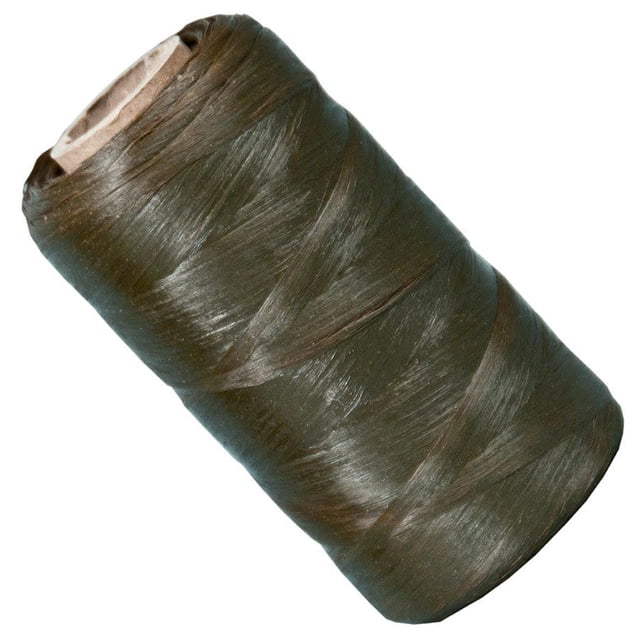 Imitation Sinew Craft Thread, Brown, 3-Ply Polyester Cord, 4 oz Spool, Split-Strand Beading & Leathercraft Thread