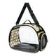 thumbnail image 3 of Bolsa de Burbujas para Mascotas, Transportadores Plegables de Lados Suaves para Mascotas, Bolsa Portátil para Llevar Gatos, Transportador Transparente , Oro L, 3 of 10