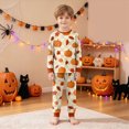 thumbnail image 2 of KPOPLK Girls Pajamas 2-Piece Pjs Set Kids Long Sleeve and Pants Jammies Halloween Wear Girls' Sleepwear Lounge Clothes Big Kid Size 6-7 Years, 2 of 9