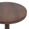 thumbnail image 6 of Kate and Laurel Wegner Traditional Wooden Round Drink Table, 12 x 12 x 30, Brown, Elegant and Durable Mango Wood Pedestal Table for Use as Indoor Plant Stand or Useful Living Room Decor, 6 of 8