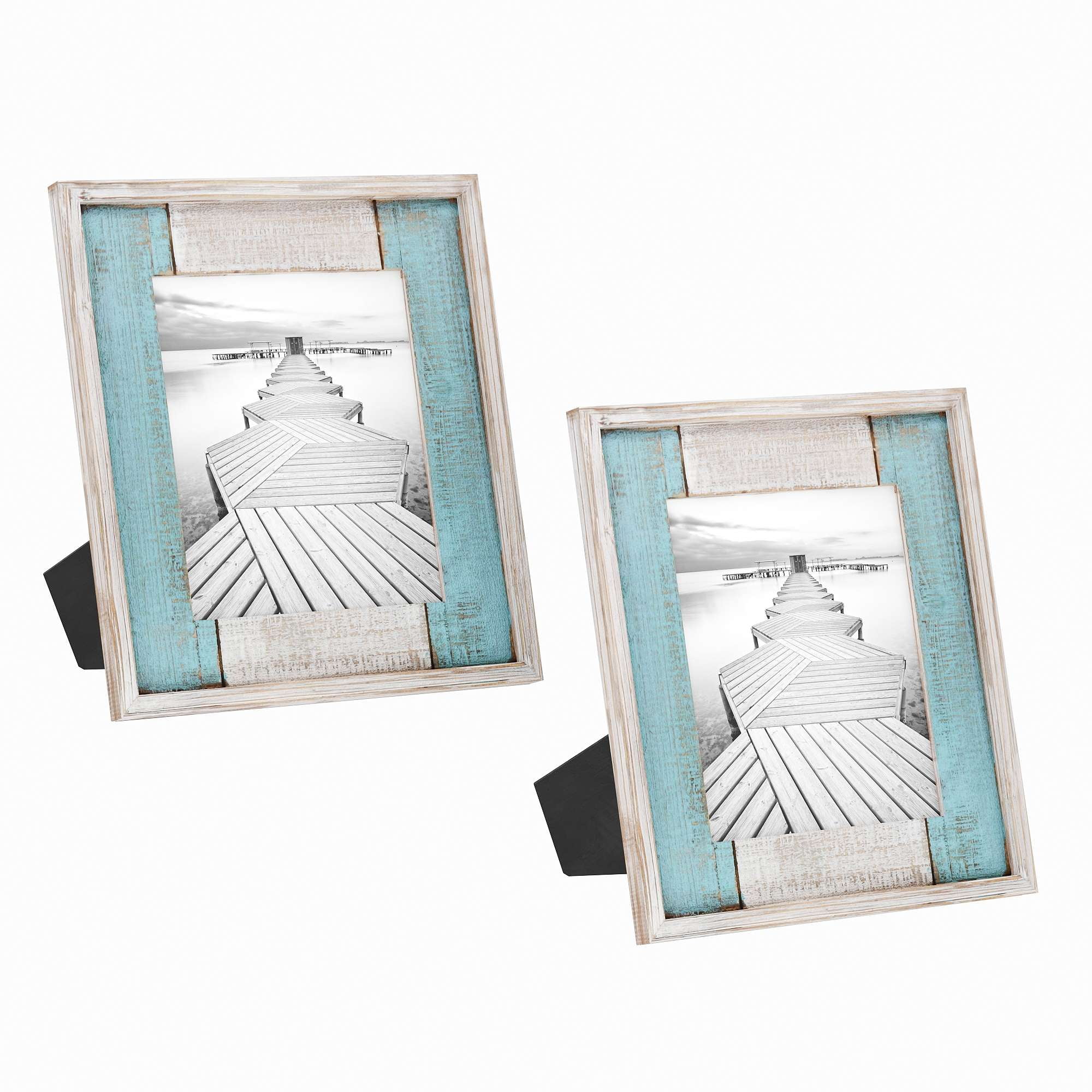 Barnyard Designs 8x10 Rustic Picture Frame Distressed Wood Picture