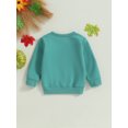 thumbnail image 3 of Toddler Baby Girl Boy Halloween Outfit Pumpkin Patch Crewneck Sweatshirt Pullover Sweater Fall Halloween Clothes, 3 of 6