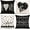 Black, variant on 4PCS Pink Valentine’s Day Throw Pillow Case Decorations - Valentine Linen Cushion Cover 18 x 18 Inches Heart Love Gift Decor for Sofa Couch
