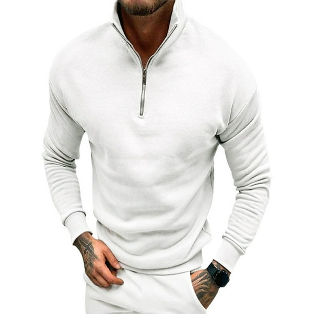 Long-sleeved fleece polo shirt - Men