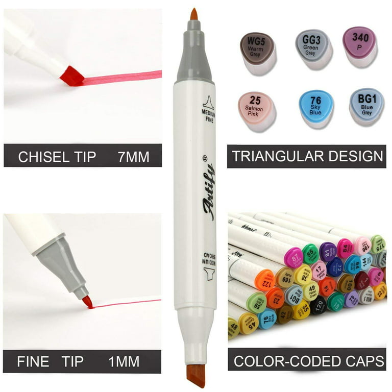 Mua ARTIFY Alcohol Brush Markers, Brush & Chisel Dual Tips