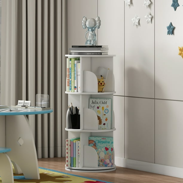 NAIYUFA Revolving Bookshelf 360 Display Floor Standing Rotating