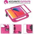 thumbnail image 6 of AVAWO Kids Case for iPad 9th/8th/7th Generation, iPad 10.2 case 2021/2020/2019 with Built-in Screen Protector, Shockproof Lightweight Handle Stand Kids Case for iPad 10.2 9th Generation - Rose, 6 of 9
